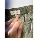 Bella Dahl Paperbag Waist Belted Pants Olive Green XS Photo 1
