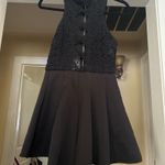 Selfie Leslie  Black Lace Party Romper Sleeveless Fit & Flare‎ Mini S Photo 1
