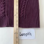 Lululemon  Chunky Cable Knit Turtleneck‎ Sweater Burgundy Cozy Pullover Womens 12 Photo 8