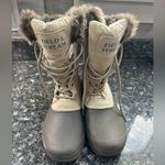 Field & Stream  Thinsulate Water Resistance Boots Leather Upper Gray Tan Size 9 Photo 1