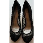 Adrianna Papell Vintage Black Bedazzled Peep Toe Heels Women's Size 10 Photo 2