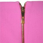 Kate Spade V-Neck Magenta A-Line Dress W/ Exposed Back Bow Zipper Detail Photo 2