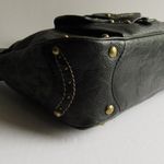 Michael Kors Vintage Black Signature Logo Coated Leather Hobo Shoulder Bag W/COA Photo 4