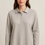 ZARA  women polo shirt long sleeve oversized size S Photo 0