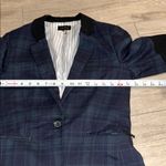 1. State $255  Women's Blue Wild One Panel Plaid One-Button Jacket Blazer Size 6 Photo 12