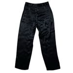 Wilfred Aritzia  Black Cropped Satin Trouser Pants Size 6 Minimalist Evening Photo 4