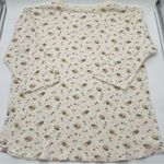 Disney Vintage Winnie the Pooh Floral Top Cotton Henley Pajama Shirt Women’s XL Photo 7