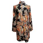 ZARA A-Line Mini Dress Sz S Bell Sleeve Art-to-Wear Boho Lux Retro Maximalist Photo 3