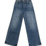 Evereve  The Ever Trouser Wide Leg Cropped Jeans | Blue Denim Wash | 25 Photo 1
