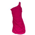 Derek Heart  Small Pink One Shoulder Body Con Top 17j Photo 3