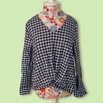 Urban Romantics Flannel Gingham Knot Front Photo 0