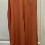 Bryn Walker  Tencel‎ Flood Pants Orange Copper Lagenlook Wide Leg Size Large NWT Photo 0