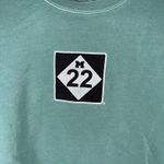 M22 Michigan Sweatshirt Crewneck Long Sleeve Pullover Green Women's Small Size undefined Photo 1