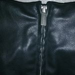 Habitual  10 XS Pleather Puff Sleeve Faux Leather Mini Dress Black Photo 5