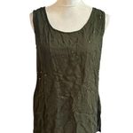 Gantos 2 Piece Skirt Set Green Embroidered Whimsical Floral Resort Wear S READ Photo 4