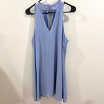 Miami Francesca’s periwinkle keyhole shift dress size large Photo 4