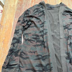 Sanctuary Women's Camo Cardigan L Green Brown Photo 2