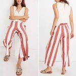 Madewell  Huston Pull-On Crop Pants in Evelyn Stripe M Photo 2
