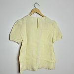 Nordstrom CLEARANCE! Pale Yellow Signature Eyelet Top Size S EUC Photo 3