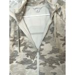 Athleta Womens Triumph Printed Hoodie Full Zip Jacket Large Gray Camo EUC Photo 2