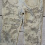 Chico's Chico’s So Slimming Girlfriend Slim Leg Crop White Gray Tie Dye Photo 8