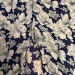 Vintage Items Made in USA Floral Dress‎ Peplum Midi 80s Style Blue Size M Photo 7