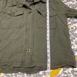 Sanctuary  Green Lyocell Button Down Blouse EUC L Photo 2