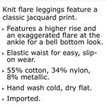 Free People  Wine & Black Knit Jacquard Flair Hem Wide Leg Pants S Photo 7