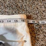 Vigoss  Stevie Crop Straight Leg Jeans Women's Size 31 Raw Hem White Denim‎ Photo 4