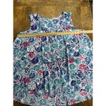 Woman Within Top Women's Sz 18/20 Abstract Floral Print Colorful Sleeveless Photo 7