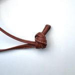 Vintage Cream Brown Faux Leather Crossbody Bag 80s Zip Purse Photo 8