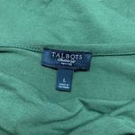 Talbots Top Womens Large Petite Green Cowl Neck 3/4 Sleeve Casual Comfy Blouse Photo 3