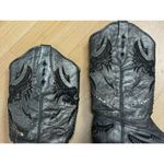 Corral  Black Silver Crystal Studded Eagle Snip Toe Cowgirl Boots A2621 Size 8 Photo 1