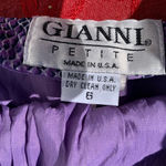 Gianni Bini Women Purple Skirt 6 Snake White Rayon Vintage Spring Summer Light Photo 2