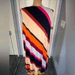 kim rogers Kim‎ Rogers Curvy Diagonal Striped Sleeveless Stretch Dress Photo 3