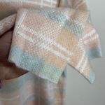 Lou & grey  Plaid Wool Blend Sweater Beige Pink Neutral Academia Tunic M Soft Photo 3