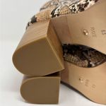 Raye Revolve Merit Size 6.5 High Heel Bootie Natural Snake Skin Embossed Photo 11