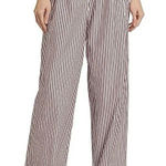 Rag and Bone  Pants Womens Size 8 Brown White Lacey Striped Poplin Wide Leg Photo 0