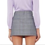 Tibi  Cooper Wool Silk Mini Trouser Skirt Preppy Houndstooth Plaid Fall Luxury Photo 1