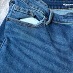 Old Navy  Power Slim Straight Blue Jeans Womens 6 Distressed Mid Rise Rips Casual Photo 14