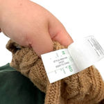 J.Crew Cable-Knit Mini Sweater-Dress Heather Acorn Camel Size Large Photo 14