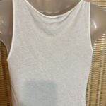 EXPRESS White Embellished Sequins Mesh Lace Trim Sleeveless Tank Top XS Photo 9