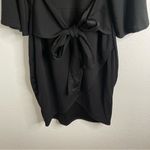 Boohoo Kimono Sleeves Wrap Over Dress Black Size 18 Photo 3