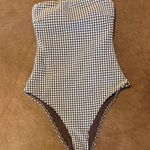 Abercrombie & Fitch  Brown Gingham Swimsuit Photo 0
