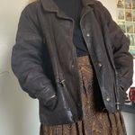 Vintage Brown Leather Jacket Size M Photo 0