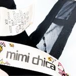 Anthropologie Vintage Y2K Mimi Chica Sheer Lace Embroidered Black Tank Top Blouse Shirt XS Photo 7