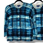 Pendleton  2 piece Cardigan Blue White Sweater Top Shirt Tank Women's Size Medium Photo 2