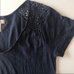 Lucky Brand  Knitwear Navy Blue Crocheted Top Photo 6