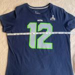 Nike Unisex Blue NFL Seahawks Slim Fit Short Sleeve Fan 12 Jersey T-Shirt Photo 3
