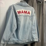 Isabel Maternity by Ingrid & Isabel Light Blue Denim Jacket Size L Photo 4